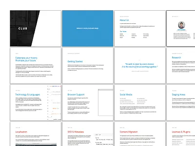 Project Proposal branding club studio pitch proposal template web design