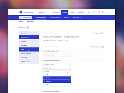 Spark Manage Promo Details application details flat form list manager minimalistic modern simple table ui web