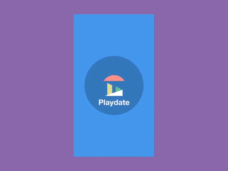 Playdate App app event meet up mobile motion parenting play principle principleformac social ui ux