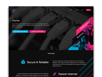 ISP website sample web webpage website