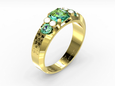 Golden Clone 3d art clone game golden jewelry modeling portal ring web
