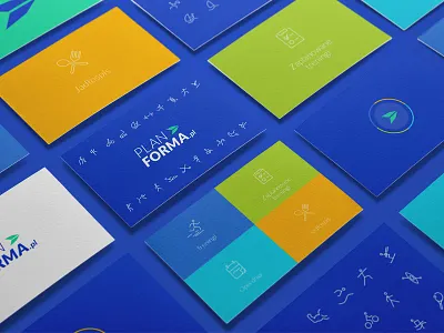 Branding for http://planforma.pl brandning card logo sport trainer ui ux warsaw webdesign www