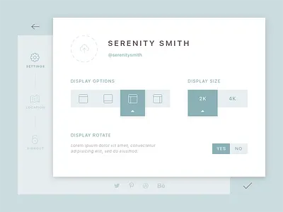 Daily UI 007 - Settings 007 challenge daily daily ui enwebo landing minimal psd settings ui ux website