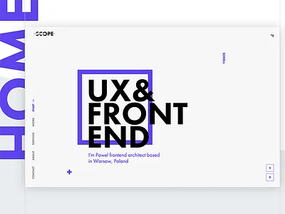 Project Scope - Portfolio css front end html portfolio ui ux web design