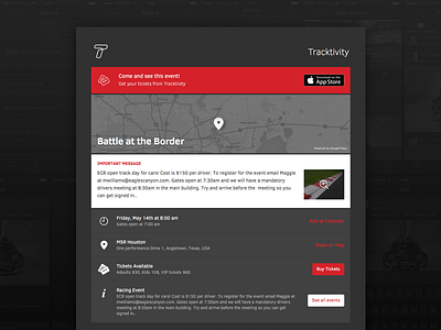 Track Detail Page app detail e commerce ios track tracktivity webpage website