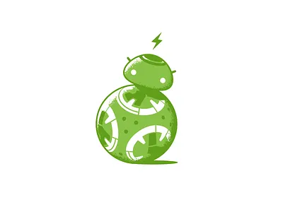 AndroiDD8 android bb8 bot droid illustration mashup mobile robot star wars star wars the force awakens star wars vii vii