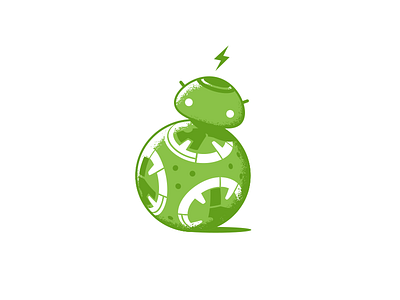 AndroiDD8 android bb8 bot droid illustration mashup mobile robot star wars star wars the force awakens star wars vii vii