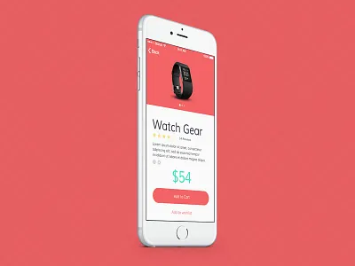 Watch Gear E-Commerce Single Item - Dailyui 012 012 dailyui dailyui012 design ecommerce gear ios ui ux watch webdesign