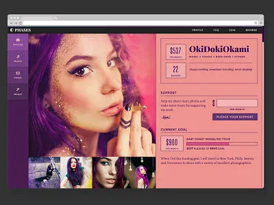 Daily UI 006 - Profile codepen daily ui daily ui 006 dailyui profile ui