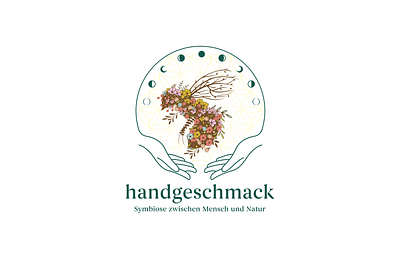 HANDGESCHMACK beauty bee branding floral illustration logo spa vector