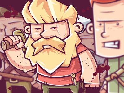 Mercenaries character funny game gang illustration mercenaries vector warriors