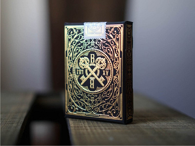 Brian Brushwood Final Deck custom lettering illustration label old school package design playing cards typography vintage