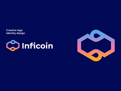 infinite nft logo mark blockchain brand identity branding creative crypto cryptocurrency decentralized defi flow infinite infinity logo logo design loop mark modern nft simple technology web3
