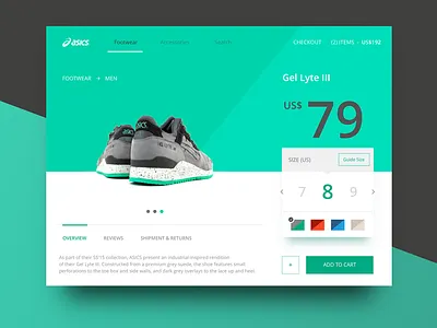 Footwear Mini Site Store - 6th shot cart commerce flat footwear shoe store website