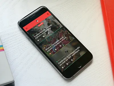 Re.News browse hurriyet ios iphone list news re redesign ui ux