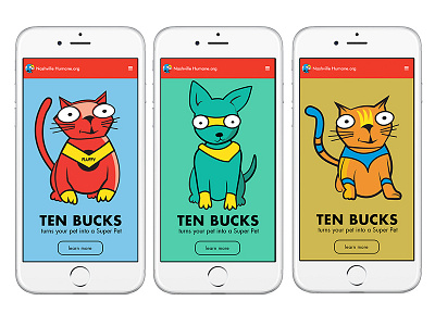 Nashville Humane Association design mobile responsive