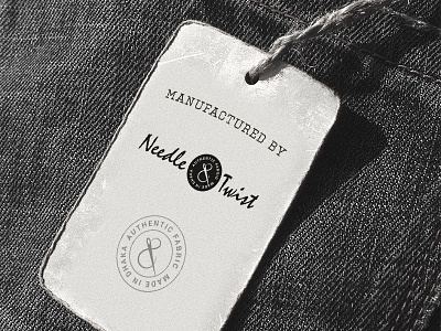 Needle Twist Fashion Label Logo brand mark branding fashion identity logo tag