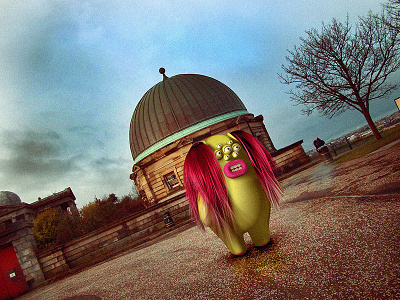 Bad hair day 3d character creatures edinburgh illustration monsters