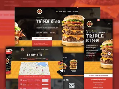 Fatburger Canada burger hamburger icon location