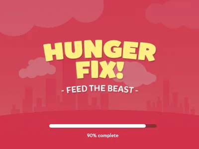 Hunger Fix android app ios mobile app sketch