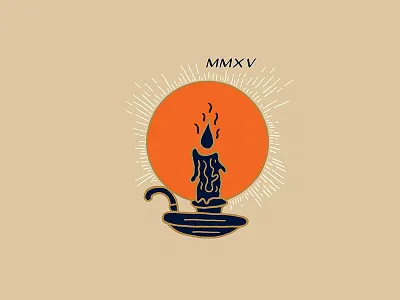 C A N D L E S T I C K candle design halloween handmade illustration type