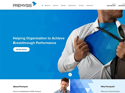 Premysis Website corporate mockup