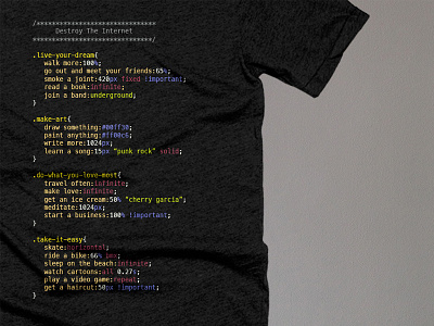 The Stylesheet illustration shirt