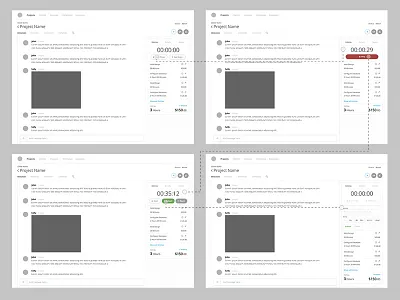 Submit Time Flow flow map web wireframe