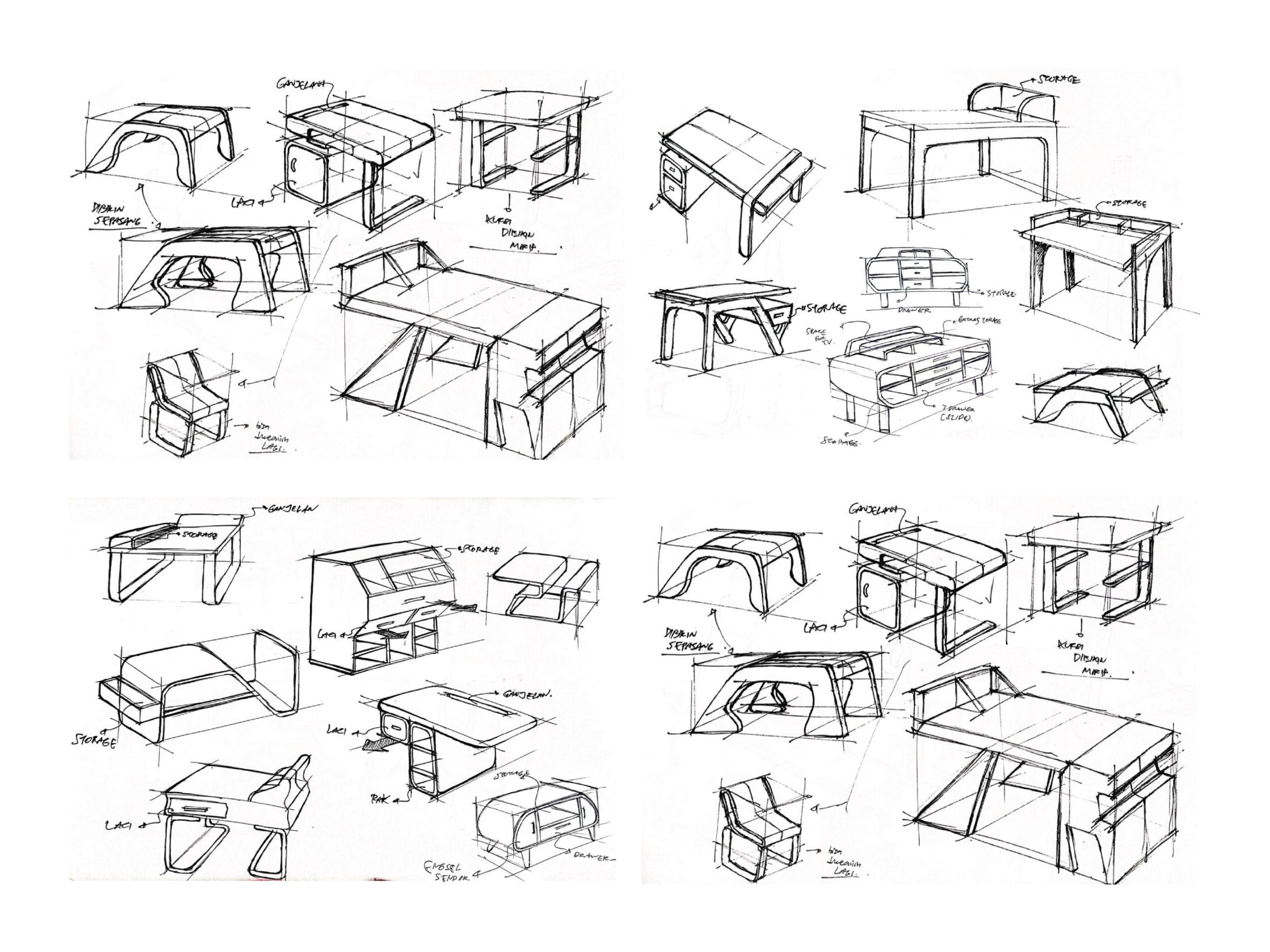 armchair sketch. hand drawn chair. vector furniture illustration. mid  century modern interior design. Stock Vector | Adobe Stock