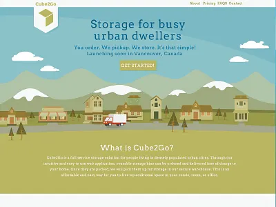 Homepage for Club2Go artistic illustration webdesign