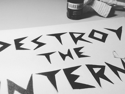 Destroy the Internet illustration