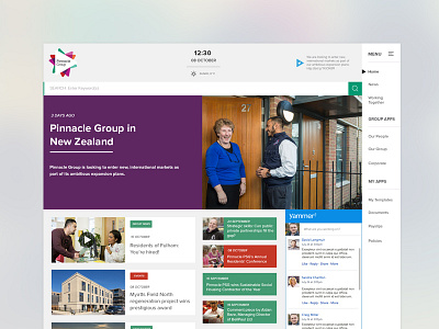 Intranet concept design homepage design intranet design