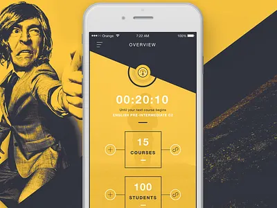 CP App - Overview screen course courses education instructor ios application iphone app overview planner swift teacher user experience design user interface design