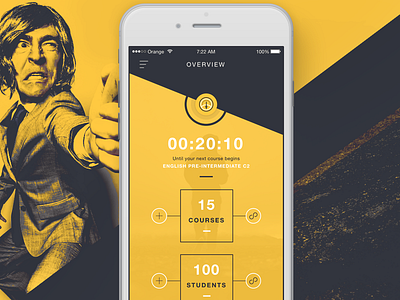 CP App - Overview screen course courses education instructor ios application iphone app overview planner swift teacher user experience design user interface design