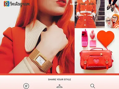 Alternative Instagram website camera cards flat design icon instagram logo polaroid