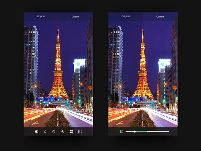 Day 057 - Mobile Photo Adjuster adjuster android brightness contrast daily design ios mobile photo photoshop ui userinterface ux