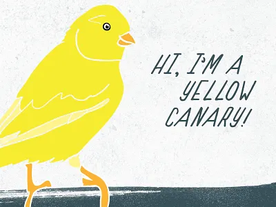 Yellow Canary Font font fonts hand lettering illustration lettering