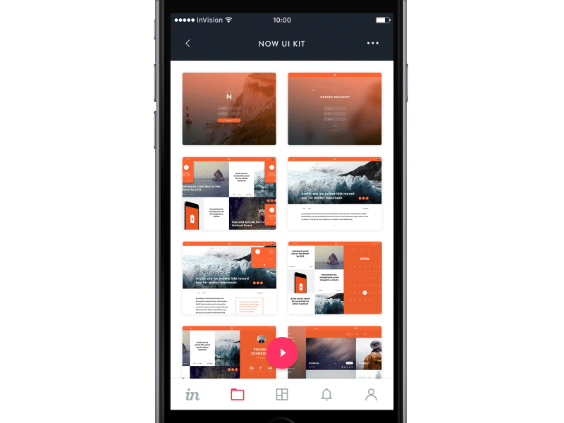 InVision iOS App - More Options animation invision ios more prototype ui ux