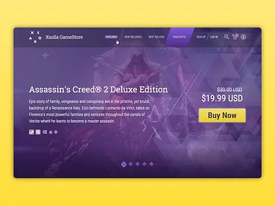 Gamestore cart deal game landing menu online price shop store web xsolla
