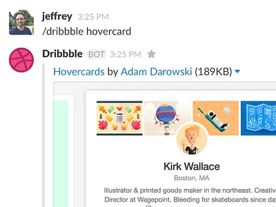 Slackshot dribbble slack