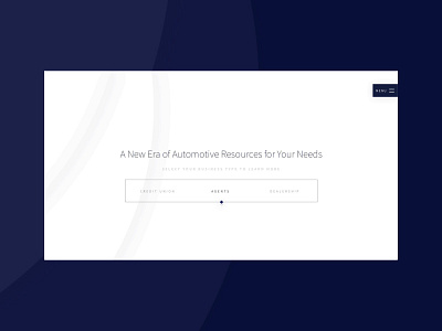 Big Ol' Menu Concept blue interaction material minimal ui ux web