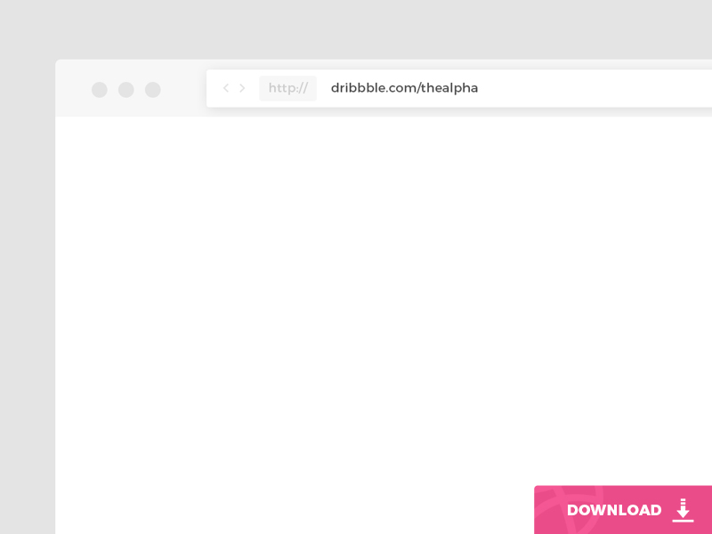 Minimal Browser Mockup | .psd Download browser chrome clean download flat minimal minimalistic mockup photoshop psd safari white