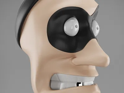Bamboozled 3d 3d rendering 3ds max character design criminal gold modeling process rendering tooth toys vray