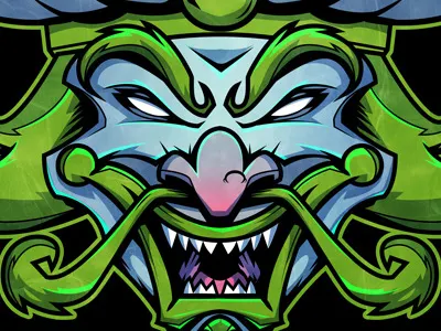 The great Milenko art clown icp insane clown posse vector