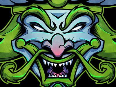The great Milenko art clown icp insane clown posse vector