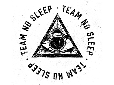 Team No Sleep design illustration typography