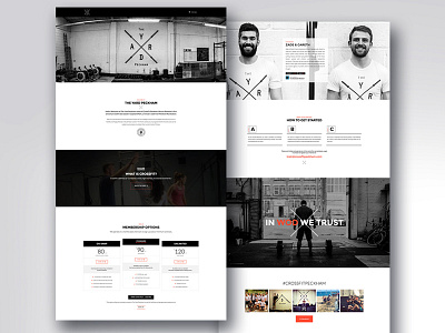 Crossfit Website Design crossfit crossfit webdesign crossfit website layout website