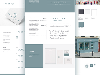 Lifestyle Oxford Gift Shop Branding blue and yellow design branding gift identity lifestyle logo oxford shop showcase