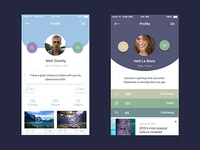 User Profiles for Social Networking design icon illustration logo profile type ui user vector
