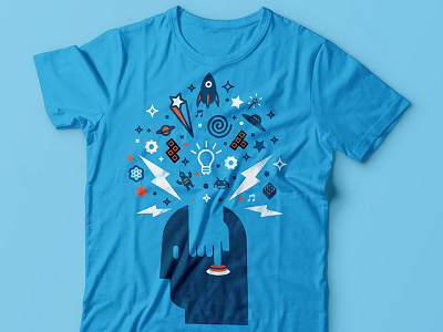 Braingasm brain brainstorm button head ideas science